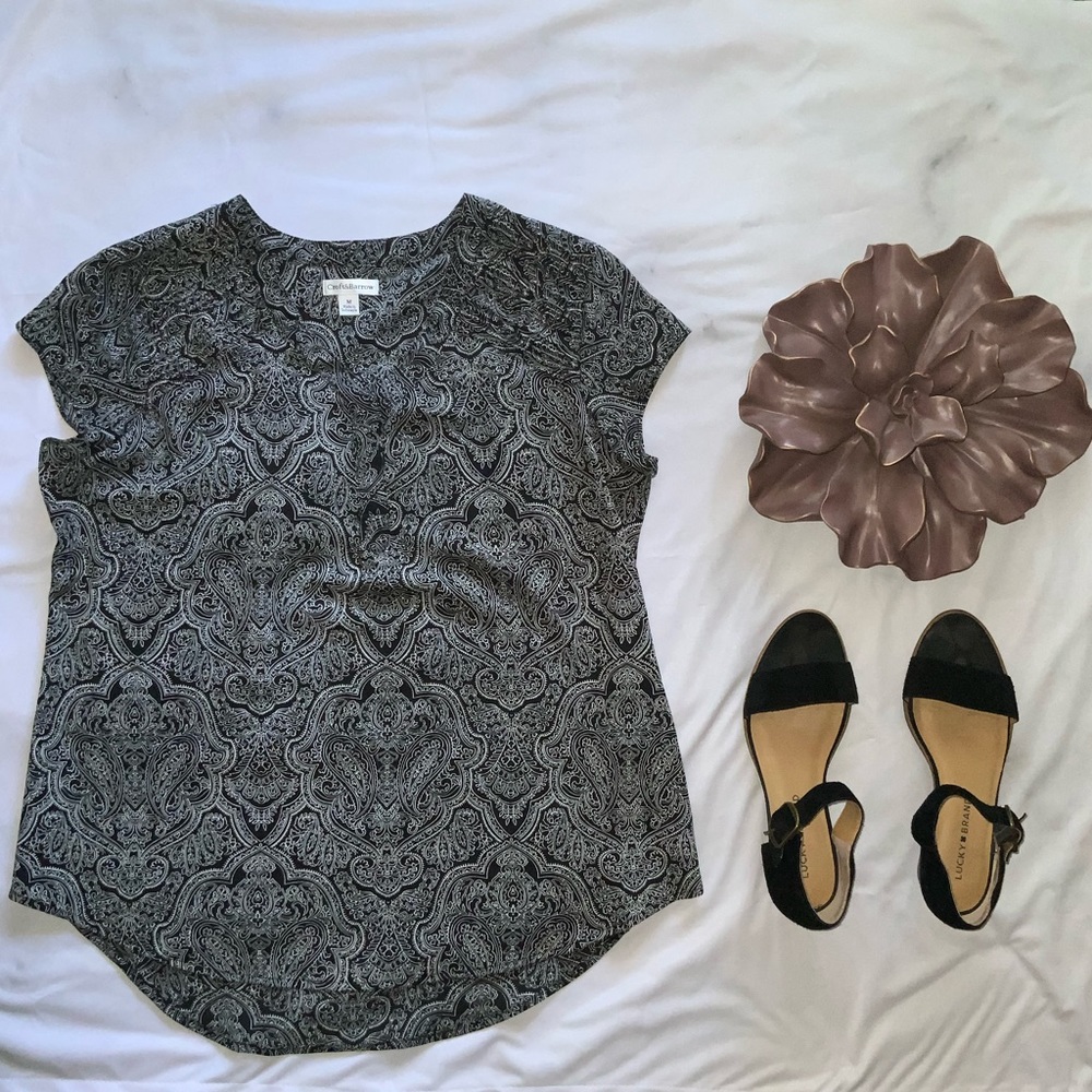 CROFT & BARROW Paisley Blouse
